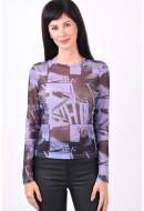 Bluza Dama Jdy Jdyragna Mesh Lavander/Black